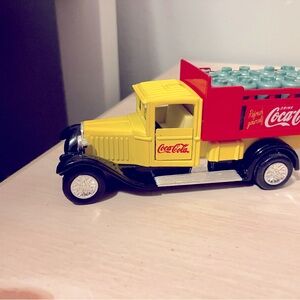 Throwback toy CocaCola truck.